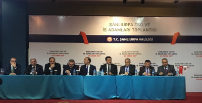 Urfalı iş adamları Bakanlara taleplerini iletti