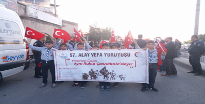 Urfalılar 57'inci Alay İçin  Vefa Yürüyüşü Gerçekleşti