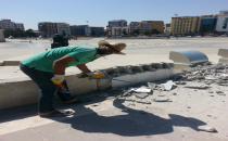 Meydanda bitmeyen yap poz