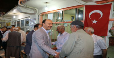 Vali Erin, Bozova'da esnaf ile bir araya geldi