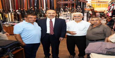 Vali Erin,  Esnafı Ziyaretlerini Sürdürüyor