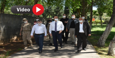 Vali Erin, Eyüpnebi Ziyaretgâhındaki İnşaat Çalışmalarını İnceledi