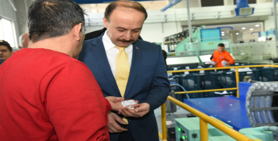 Vali Erin Fabrikaları Ziyaret Etti