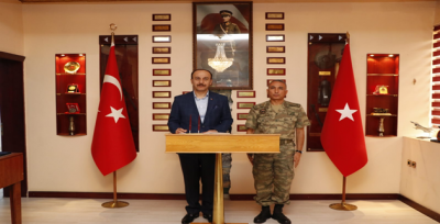 Vali Erin, Garnizon Komutanlığını Ziyaret Etti