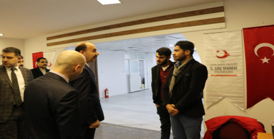 Vali Erin, Göç İdaresi'nde İncelemelerde Bulundu