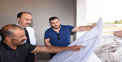 Vali Erin İnşaat Çalışmalarını Denetledi