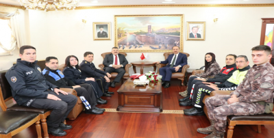 Vali Erin, Polis Teşkilatını Kabul Etti