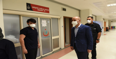 Vali Erin, Sağlık Çalışanlarına Moral Verdi