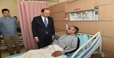 Vali Erin, Yaralı Askerleri Ziyaret Etti