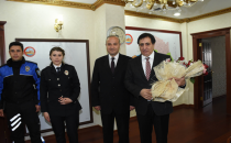 Vali Küçük Polis Teşkilatını Kabul Etti