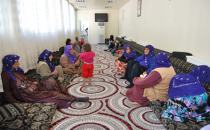 Vatandaşlar misafirhanede dinleniyorlar