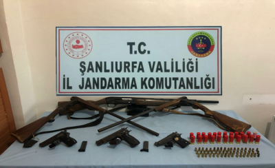 Viranşehir'de silah operasyonu: 4 gözaltı