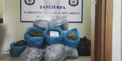 Viranşehir'de uyuşturucu operasyonu: 121 kg esrar yakalandı