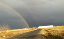 Yağmurun ardından oluşan muhteşem görüntü
