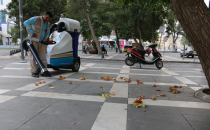 Yaprak Toplama Ve Granit Silme Makineleri Temizlikte Yerini Aldı