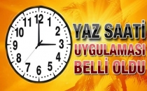 Yaz Saati Uygulaması Başlıyor