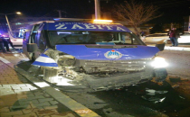 Yeni açılan kavşakta zincirleme kaza, 4 yaralı