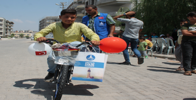 Yetim Çocukların Bisiklet Sevinci