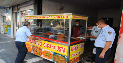 Zabıtadan Kaldırım İşgaline Balans Ayarı