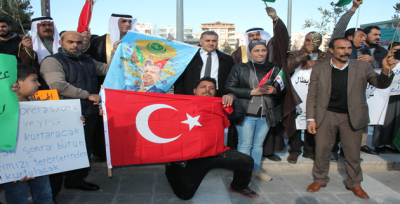 Zeytin Dalı Operasyonun Suriyelilerden Destek